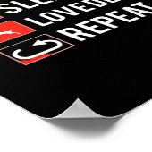 Awesome Deer Lover Creative Modern Design ポスター (角)