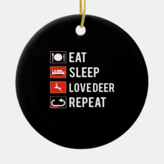 Awesome Deer Lover Creative Modern Design Ornament セラミックオーナメント