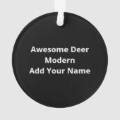 Awesome Deer Lover Creative ModernAcrylic Ornament オーナメント (裏面)