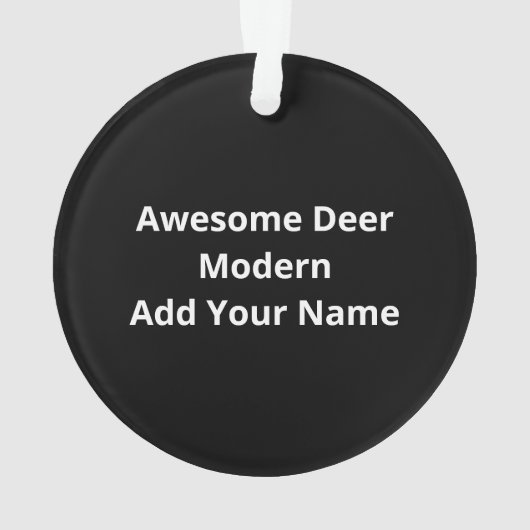 Awesome Deer Lover Creative ModernAcrylic Ornament オーナメント (裏面)