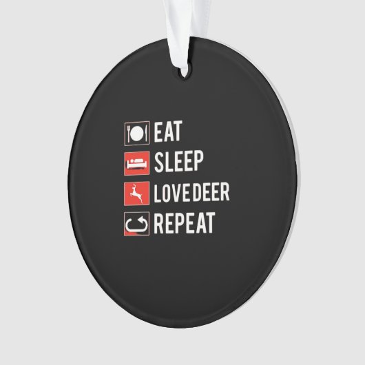 Awesome Deer Lover Creative ModernAcrylic Ornament オーナメント (正面)