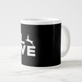 Awesome Deer Lover Trendy Aesthetic Design ジャンボコーヒーマグカップ (正面右)