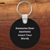 Awesome Deer Lover Trendy Aesthetic DesignKeychain キーホルダー (裏面)