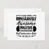 Awesome Dialysis Technician Dialysis Nurse Tech ポストカード (正面/裏面)