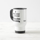 Awesome Director – Funny Personalized Office Gift トラベルマグ (正面左)