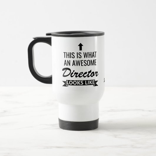 Awesome Director – Funny Personalized Office Gift トラベルマグ (左)