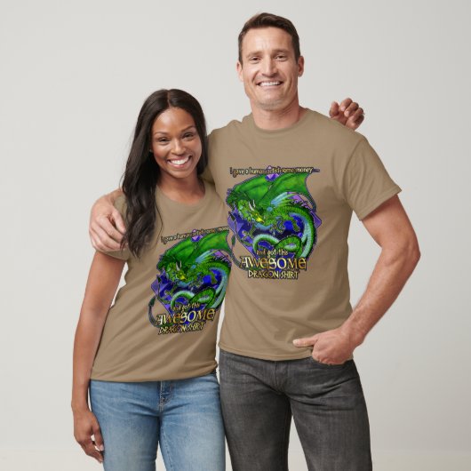 Awesome Dragon Shirt (Green) Tシャツ (ユニセックス)