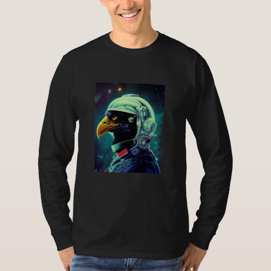 Awesome Eagle Astronaut Cosmonaut Astronomy Astrop Tシャツ (正面)