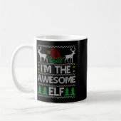 Awesome Elf Matching Family Group Christmas Party コーヒーマグカップ (左)