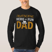 Awesome Hero + Fun Dad Tシャツ (正面)