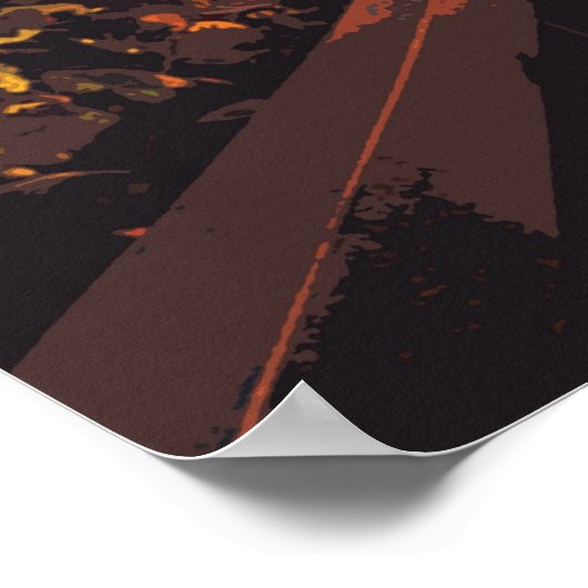 awesome Hollywood Beach pop art poster ポスター (角)