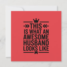 Awesome Husband Minimal Typography