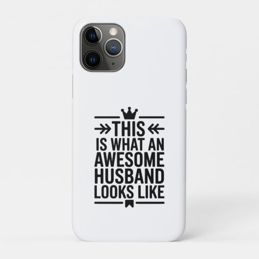 Awesome Husband Minimal Typography Case-Mate iPhoneケース (裏)