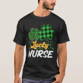 Awesome Irish Nurse St Patricks Day Shamrock Patte Tシャツ (正面)