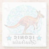 awesome kangaroo ガラスコースター (裏面)