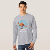 awesome kangaroo tシャツ (正面フル)
