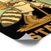 Awesome Keewaydin State Park, Ny Hiking Racoon Hik ポスター (角)