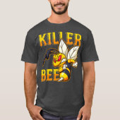 Awesome Killer Bee Hornet Yellowjacket Honeybee Tシャツ (正面)