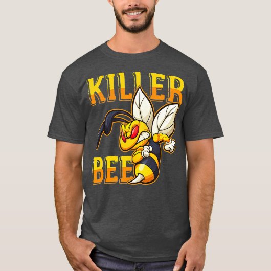 Awesome Killer Bee Hornet Yellowjacket Honeybee Tシャツ (正面)