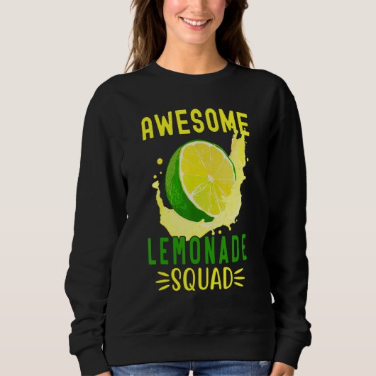 Awesome Lemonade Squad For Lemonade Stand Summer V スウェットシャツ (正面)
