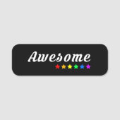 Awesome  | LGBTQ+ Pride  名札 (正面)