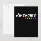 Awesome | LGBTQ+ Pride Postkarte ポストカード (正面/裏面)