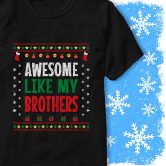 Awesome Like My Brothers Christmas Sweater Vintage Tシャツ