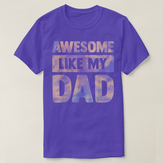 Awesome Like My Dad Matching Birthday Family Kids Tシャツ (デザイン正面)