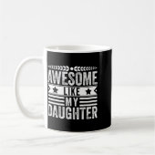 Awesome Like My Daughter Fathers Day Men Funny Say コーヒーマグカップ (左)