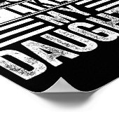 Awesome Like My Daughter Fathers Day Men Funny Say ポスター (角)