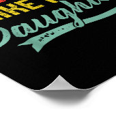 Awesome Like My Daughter For Dad Men Funny Fathers ポスター (角)