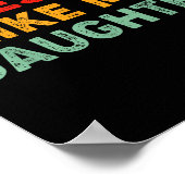 Awesome Like My Daughter For Dad Men Funny Fathers ポスター (角)