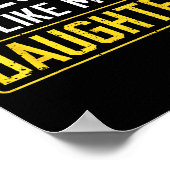 Awesome Like My Daughter Funny Dad Daddy Papa Mom  ポスター (角)