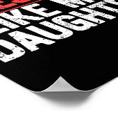 Awesome Like My Daughter Funny Dad Daddy Papa Mom  ポスター (角)