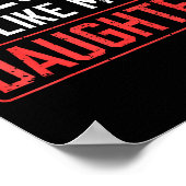 Awesome Like My Daughter Funny Dad Daddy Papa Mom  ポスター (角)