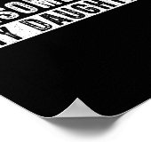 Awesome Like My Daughter Funny Father's Day Cute D ポスター (角)