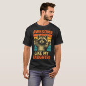 Awesome Like My Daughter Funny Fathers Day Dad Bir Tシャツ (正面フル)