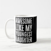 Awesome Like My Daughter Men Funny  コーヒーマグカップ (左)