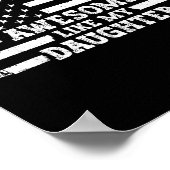 Awesome Like My Daughter Men Funny  ポスター (角)