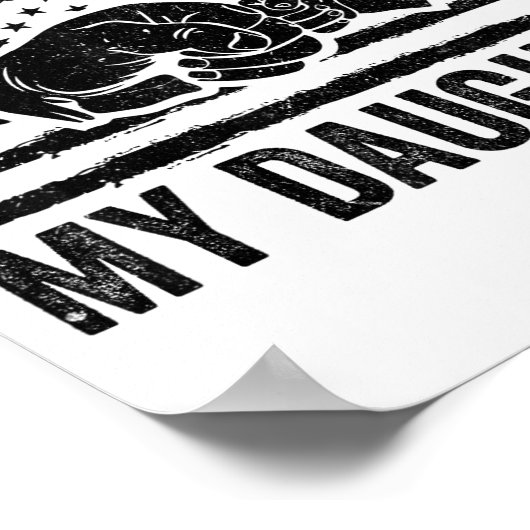 Awesome Like My Daughter Men Funny Fathers Day Dad ポスター (角)