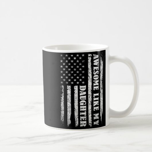 Awesome Like My Daughter Men Funny For Dad Fathers コーヒーマグカップ (右)
