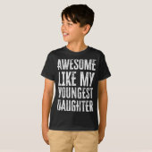 Awesome Like My Daughter Men Funny  Tシャツ (正面フル)
