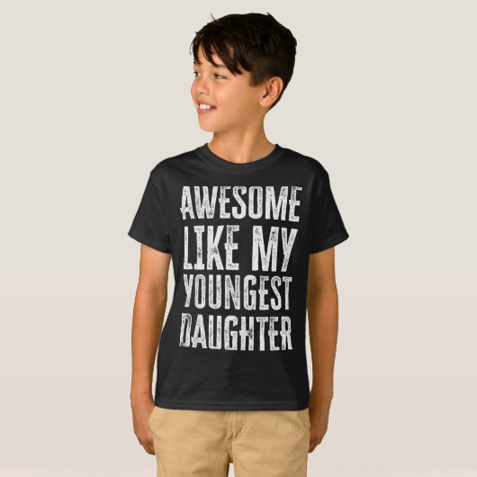 Awesome Like My Daughter Men Funny  Tシャツ (正面フル)