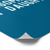 Awesome Like My Daughter Son Father Child Matching ポスター (角)