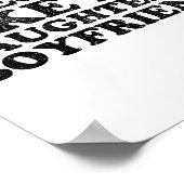 Awesome Like My Daughters Boyfriend Funny Mom Dad ポスター (角)