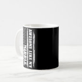 Awesome Like My Middle Daughter Men Funny For Dad コーヒーマグカップ (正面左)