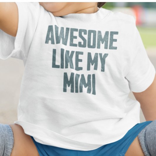 AWESOME LIKE MY MIMI Funny ベビーTシャツ