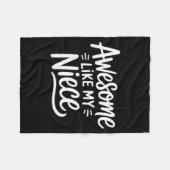 Awesome Like My Niece  フリースブランケット (正面(横))