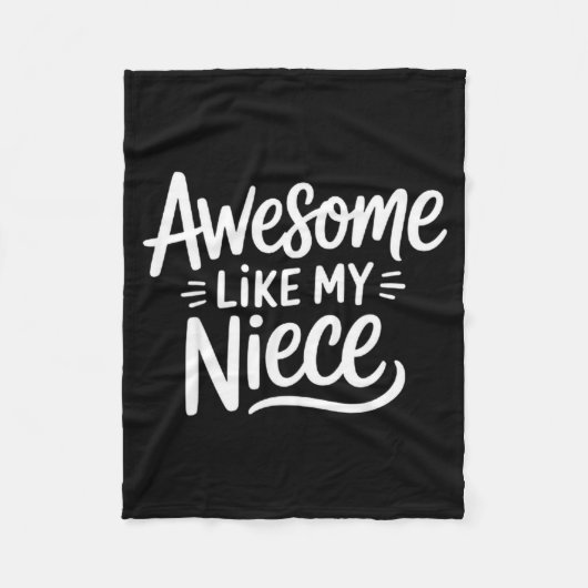 Awesome Like My Niece  フリースブランケット (正面)