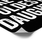 Awesome Like My Oldest Daughter Funny Dad Jokes Fa ポスター (角)